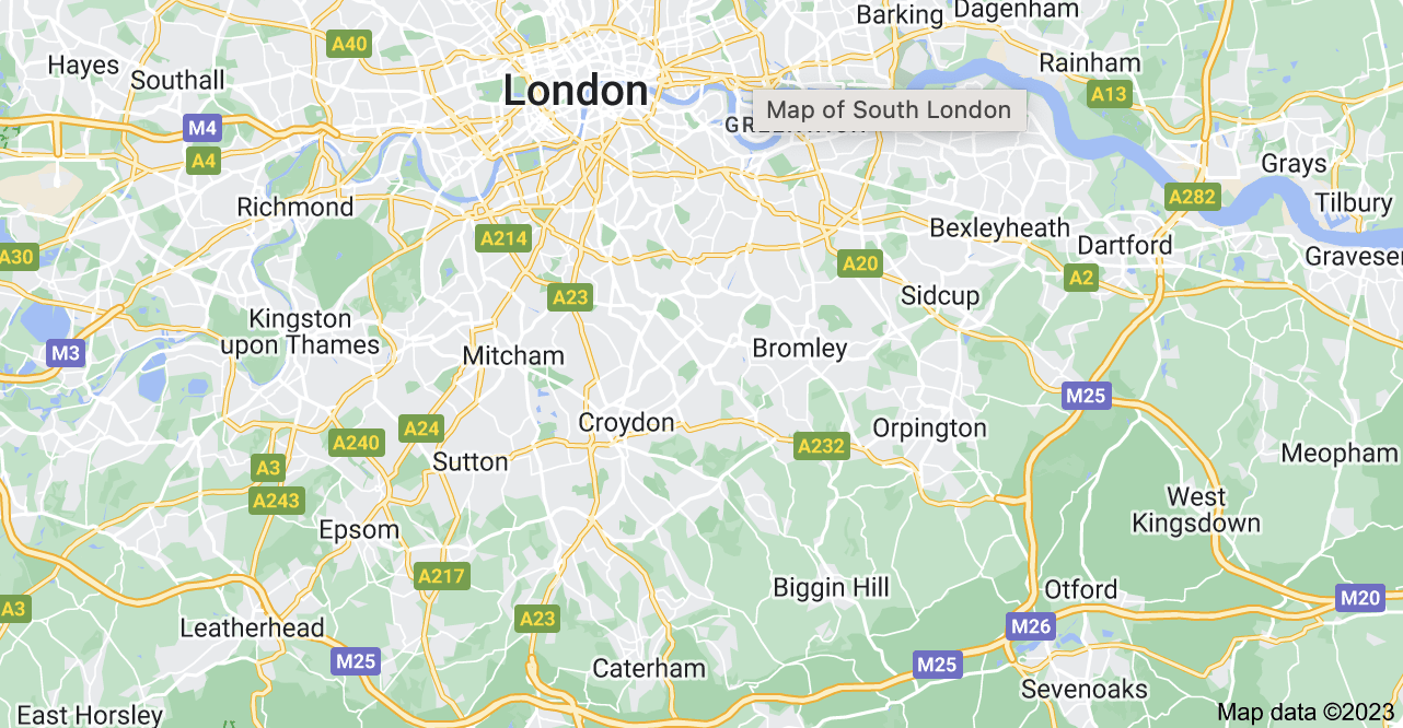 Map of South London | Magician South London