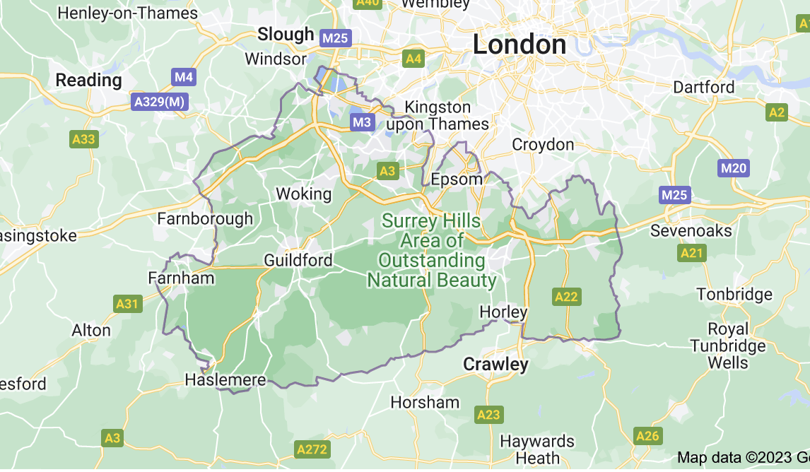 Map of Surrey | Magician Surrey