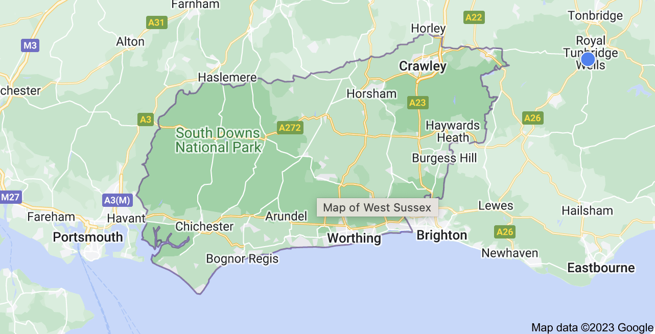 Map of West Sussex | Magician West Sussex