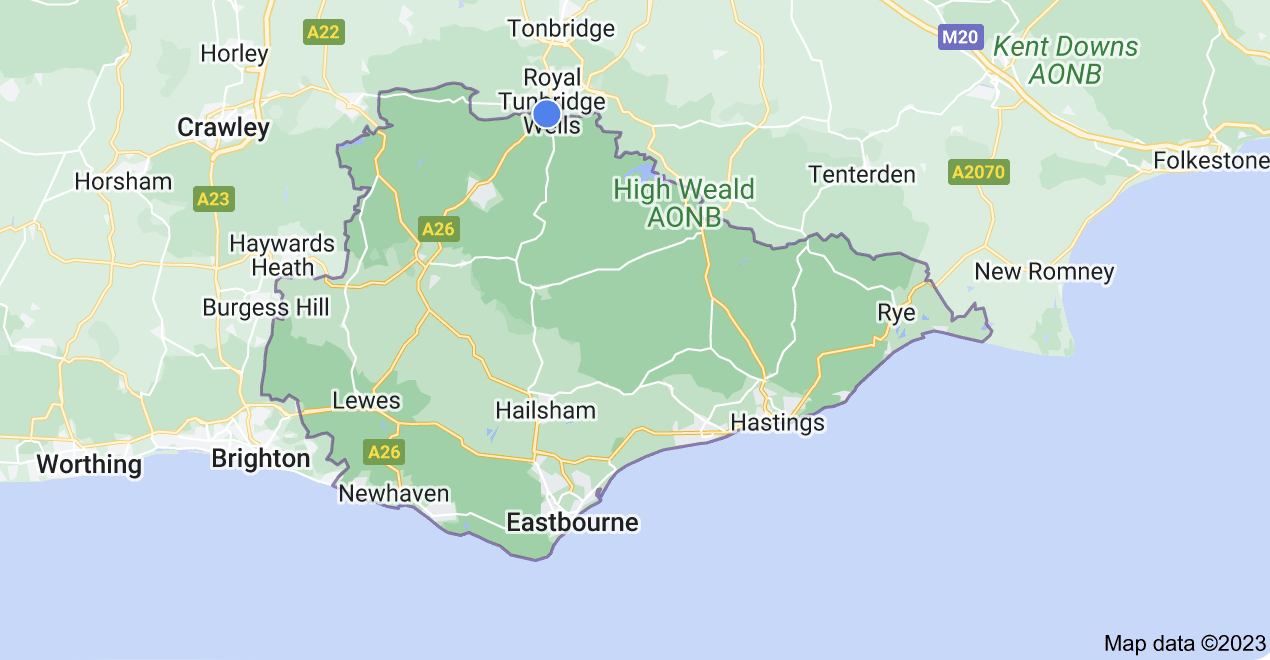 East Sussex Map | Magician available